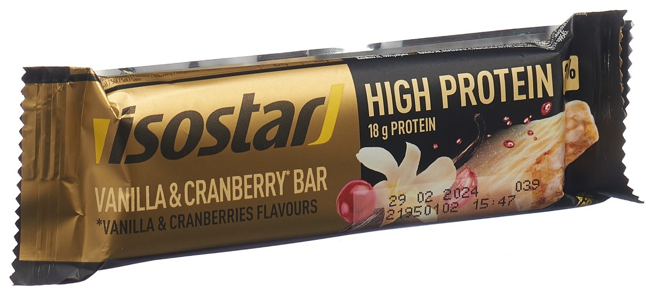 isostar High Protein Riegel Vanilla & Cranberry (55 g)