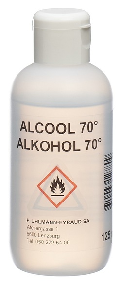 Uhlmann Eyraud Alkohol 70% Flasche (125ml)