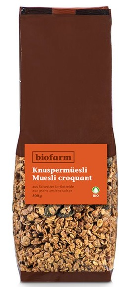 biofarm Knuspermüesli aus Schweizer Ur-Getreide (500g)