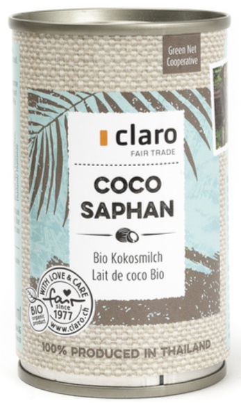 claro Coco Saphan Bio Kokosmilch (160ml)