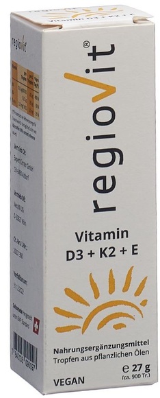 regiovit Vitamin D3 + K2 + E Tropfen (27 g)