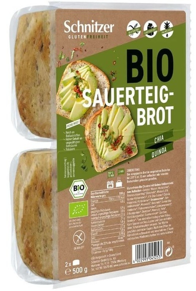 Schnitzer Bio Frischback-Brot Chia & Quinoa glutenfrei