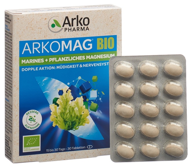 Arkomag Doppel Magnesium Tablette Bio (30 Stück)