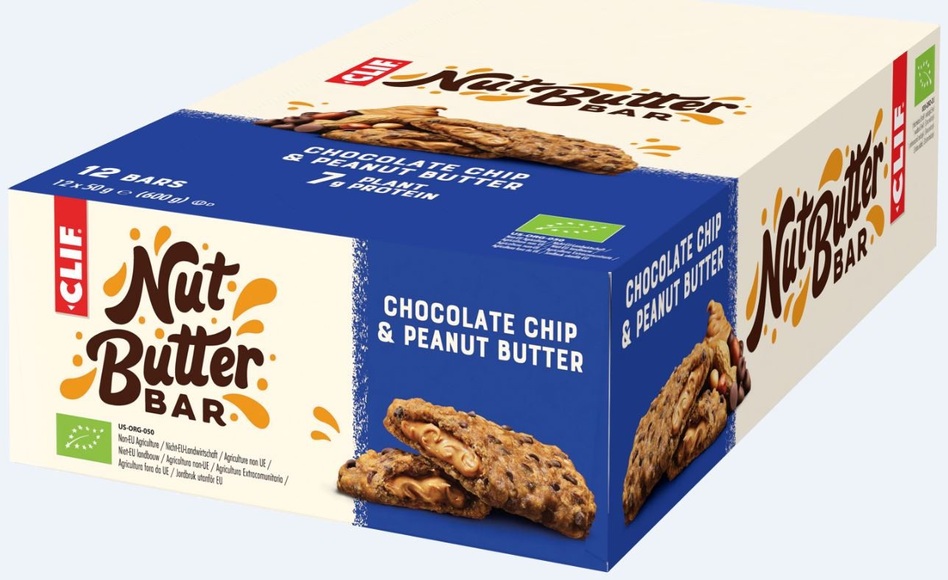 Clif bar Bio Chocolate Chip & Peanut Butter gefüllt (12x50g)
