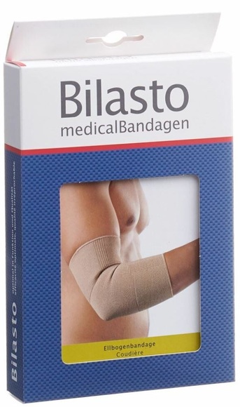 Bilasto Ellbogenbandage M beige (1 Stück)