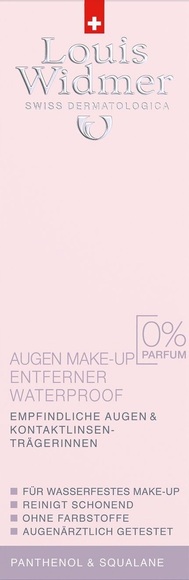 Louis Widmer Augenmake-up Reinigung - Waterproof ohne Parfüm +50% Gratis