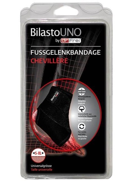 Bilasto Uno Fussgelenkbandage S-XL mit Velcro (1 Stück)