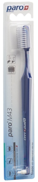 paro Zahnbürste M43 medium 4-reihig mit Interspace (1 Stück)