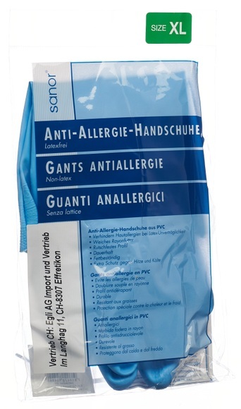 sanor Handschuhe PVC XL blau (1 Paar)