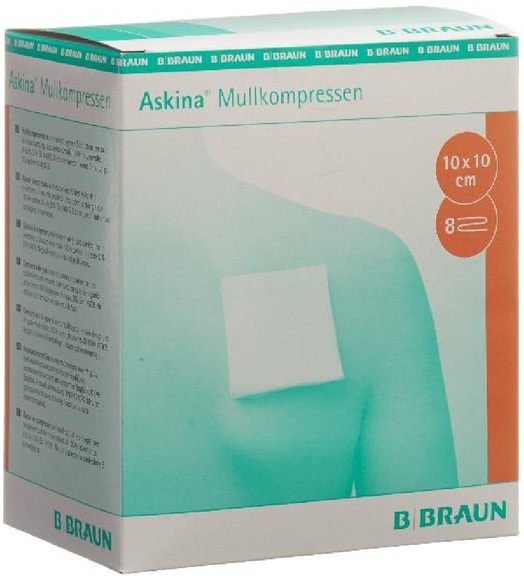 Askina Mullkompresse 10cmx10cm ster (25x2 Stück)