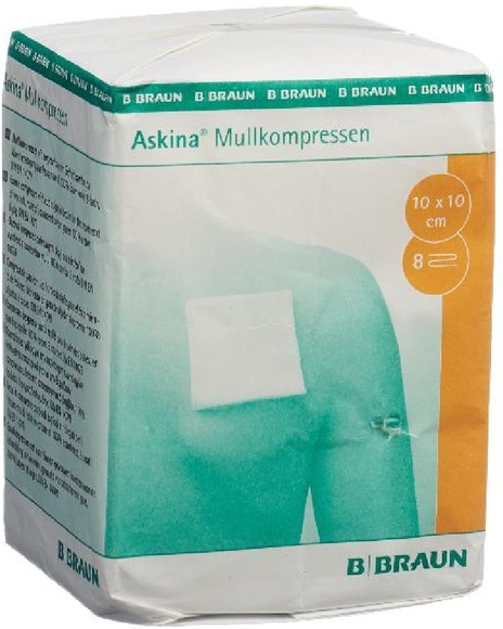Askina Mullkompresse 10cmx10cm (100 Stück)