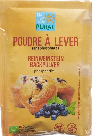 Pural Backpulver Reinweinstein phosphatfrei Bio (3x21 g)