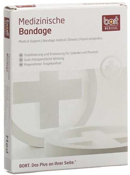 bort Kniebandage M -37cm hautfarbig (1 Stück)