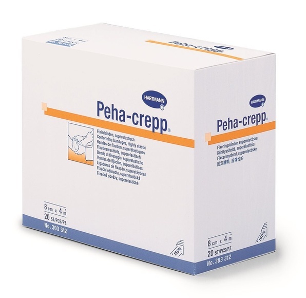 Peha Kreppbinde 4mx6cm weiss (20 Stück)