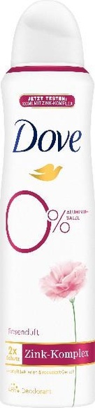 Dove Deo Aerosol Spray 0% Rose (150ml)