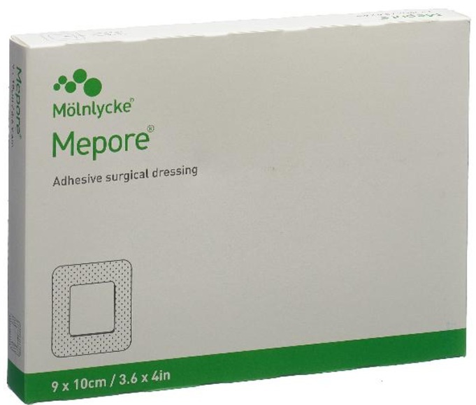 Mepore Wundverband 10x9cm Wundkissen 6x5cm (5 Stück)