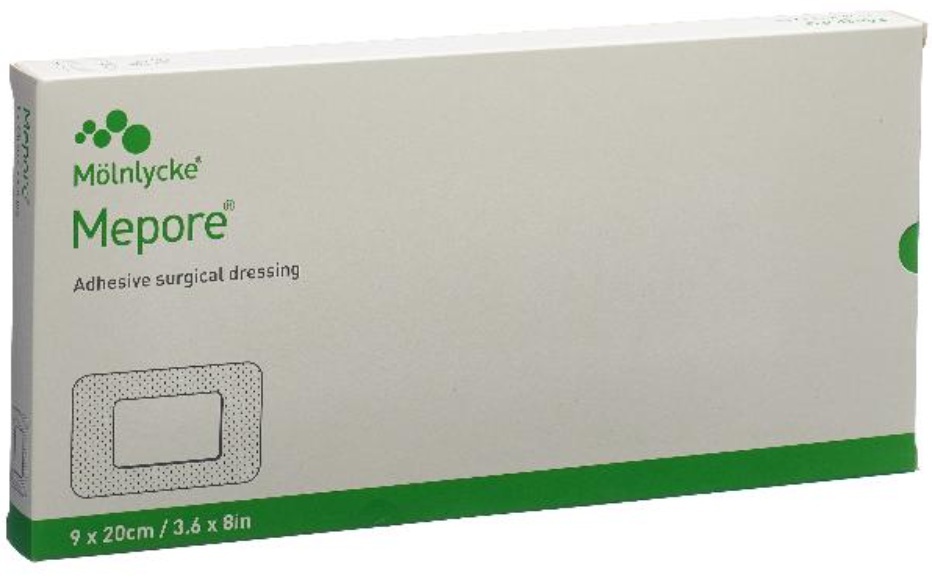 Mepore Wundverband 20x9cm Wundkissen 15x5cm (5 Stück)