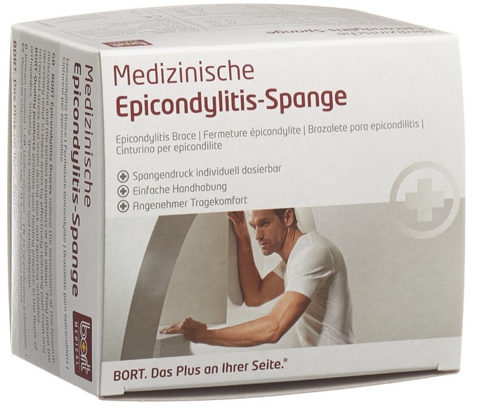 bort Epicondylitis Spange Grösse 1 grau (1 Stück)