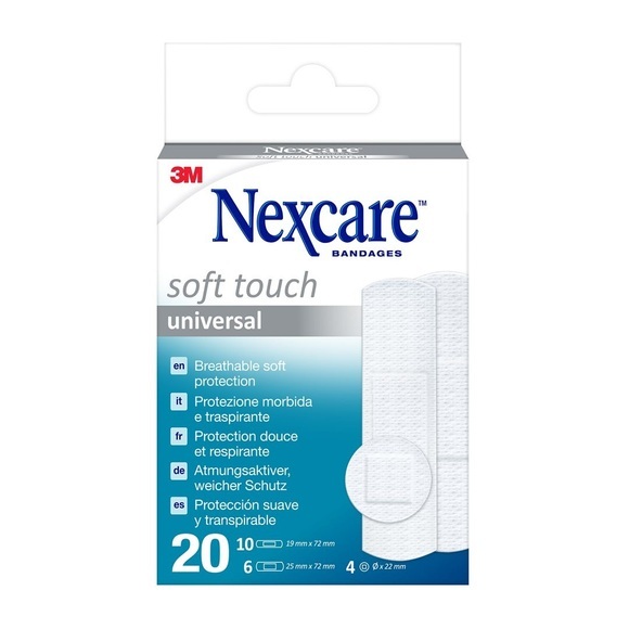 3M Pflaster Soft Touch Universal 3 Grössen assortiert (20 Stück)