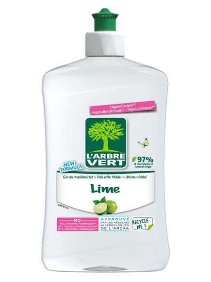 L'ARBRE VERT Geschirrspülmittel Limette (500ml)