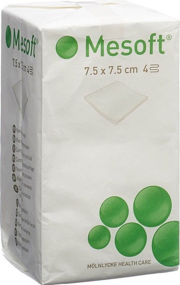 Mesoft Kompressen 7.5x7.5cm unsteril (100 Stück)