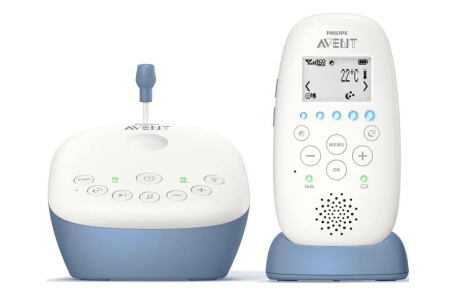 Avent Philips - Babyphone SCD715 - Weiss und Hellblau