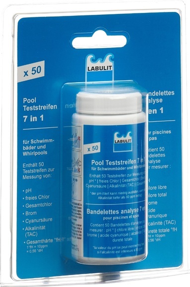 LABULIT Pool Teststreifen 7in1 (50 Stück)