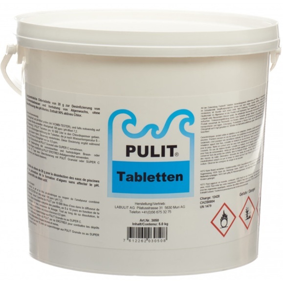 Pulit Chlor-Tabletten (5 Kilogramm)
