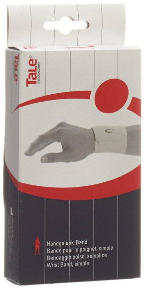 Tale Handgelenk Bandage Velcro 7.5cm weiss (1 Stück)