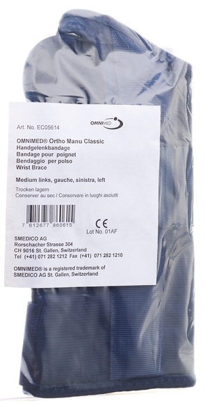 OMNIMED Ortho Manu Clas Handgelenkba 16.5-19cm lin (1 Stück)