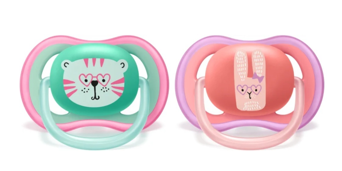 Avent Philips Schnuller ultra air 18M+ Girl Katze/Hase (1 Stück)