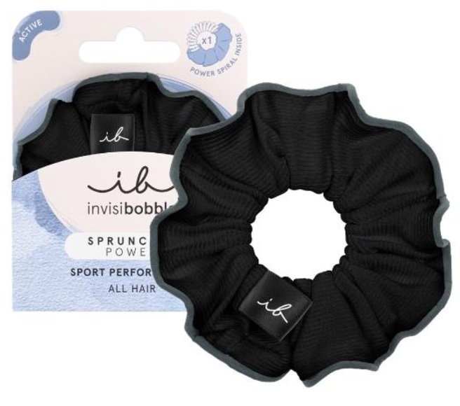 Invisibobble Sprunchie Power, Sport Haarbinder, black panther (1 Stk)