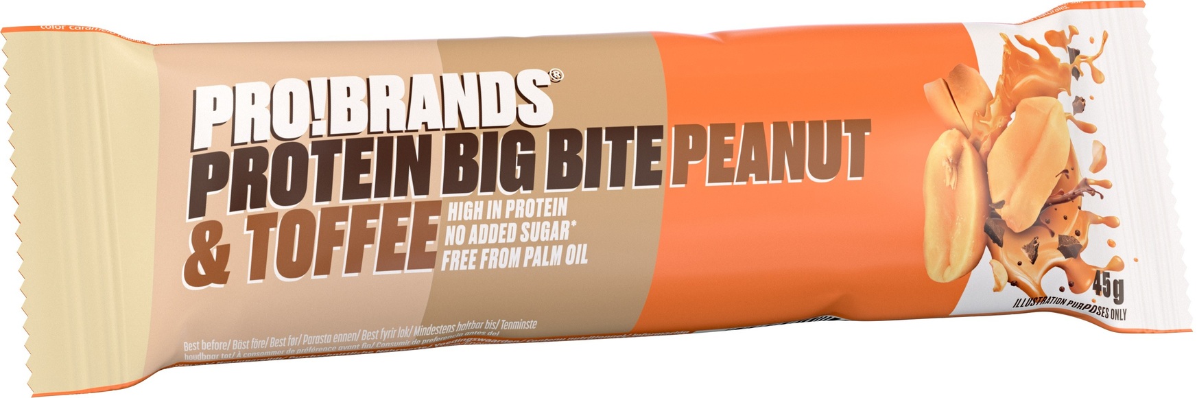 PRO!BRANDS Protein BigBite Peanut & Toffee (45g)