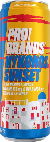 PRO!BRANDS BCAA Drink Mykonos Sunset (330ml)