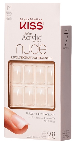 Kiss Salon Acrylic Nude Nail - Cashmere ONE Size