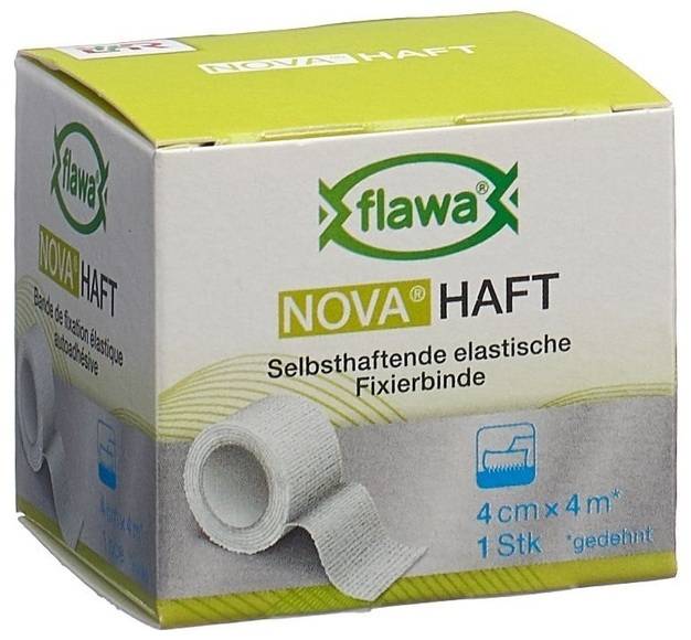 flawa Haft kohäsive Gazebinde 4cmx4m (1 Stück)