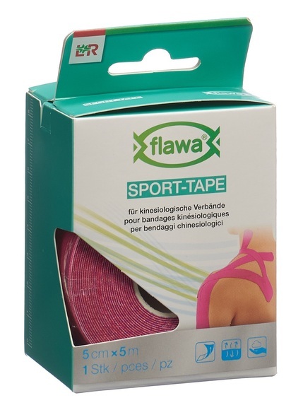 flawa SPORT-TAPE 5cmx5m pink (1 Stk)
