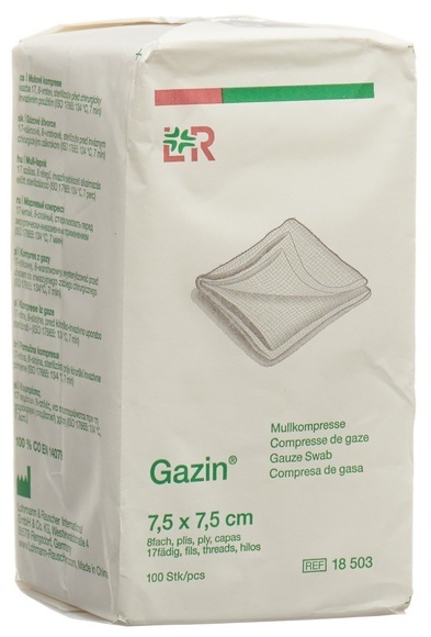 Lohmann & Rauscher Gazin® Kompresse 7,5 x 7,5 cm