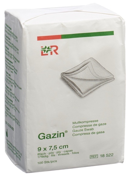 Gazin Faltkompr 9x7.5cm 8f unst (100 Stück)