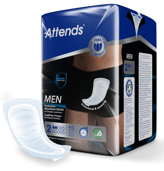 Attends For Men Protective Shield Saugstärke 2 (15 Stk)