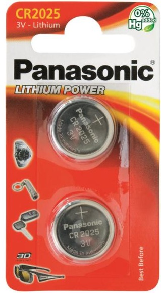 Knopfzellen CR2025L/2BP, Batterie