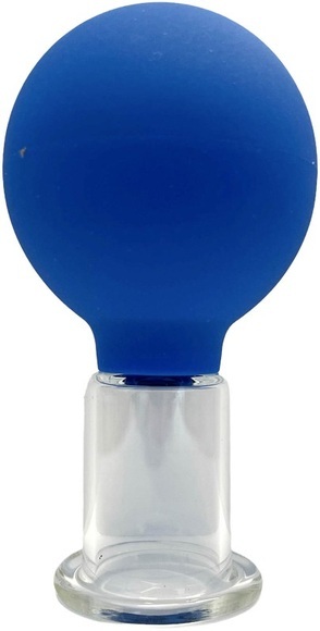Nine Needles Schröpfglas mit Ball, blau, Ø 5.5cm (1 Stk)