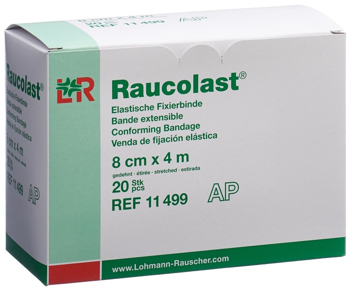 Raucolast elastische Fixierbinde 8cmx4m (20 Stk)
