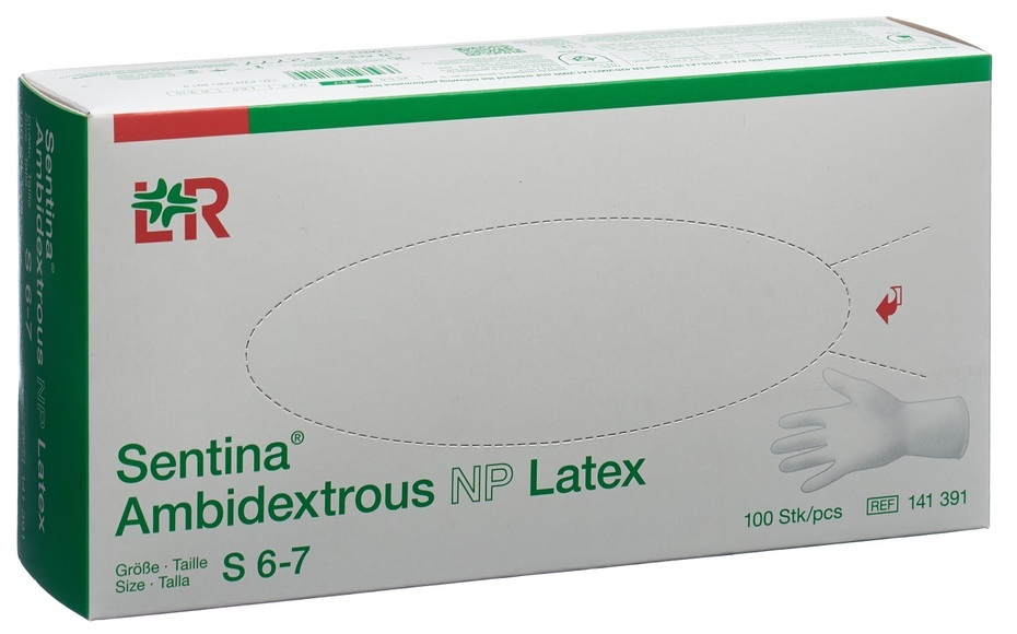 Sentina Handschuhe S Latex (100 Stück)