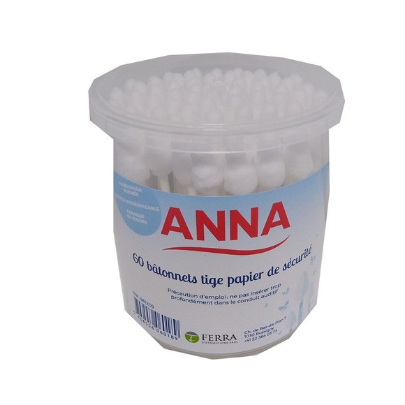 Anna Wattestäbchen Sicherheit (60 Stück)