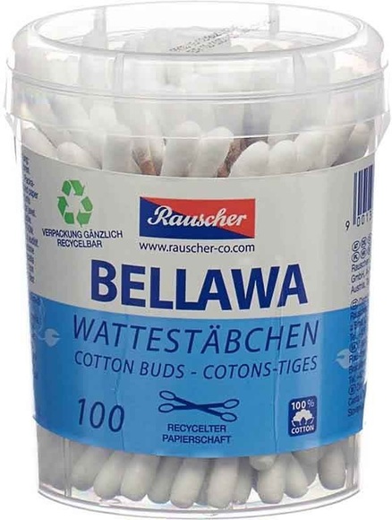 BELLAWA Wattestäbchen Runddose (160 Stk)