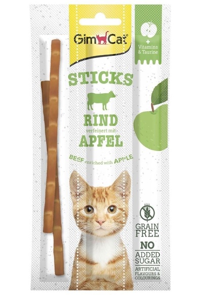 GimCat Duo-Sticks Rind & Apfel 3 Stk.