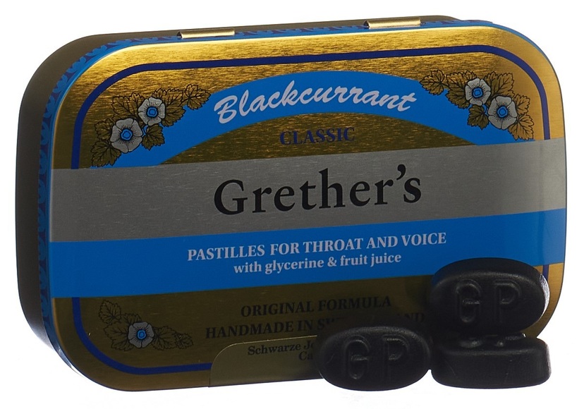 Dr. A. & L. Schmidgall GmbH & Co KG Grether's Blackcurrant Gold zuckerhaltige Pastillen