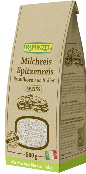 Rapunzel Milchreis Spitzenreis Rundkorn weiß (500g)