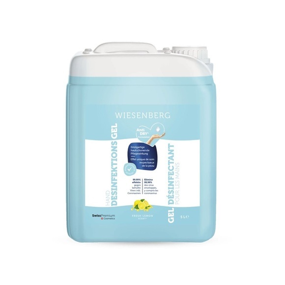 WIESENBERG Hand Desinfektion Gel Fresh Lemon (5lt)